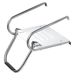 Poly Swim Platform with Ladder & Mounting Hardware for Boats with Inboard/Outboard Motor