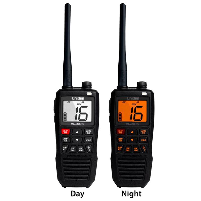 UNIDEN Atlantis 155 Handheld TwoWay VHF Floating Marine Radio West