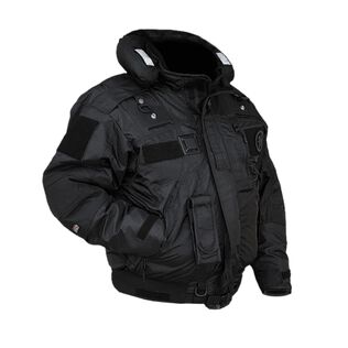 Snowmobile Flotation Bomber Jacket, USCG/TC, Black, Small