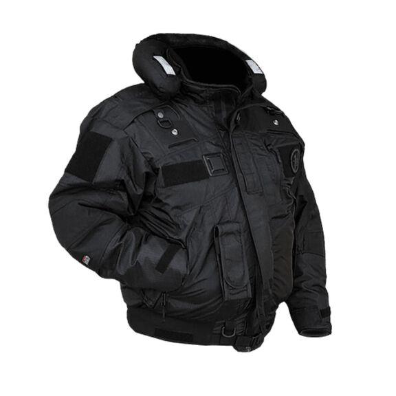 Snowmobile Flotation Bomber Jacket, USCG/TC, Black, Small image number 0
