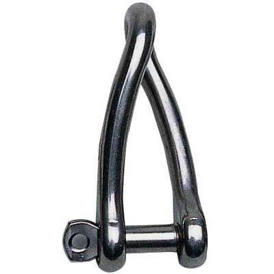 Stainless Steel Twisted D Shackles
