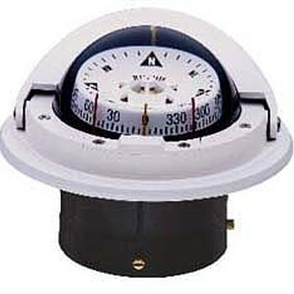 Flush-Mount Voyager Compass, CombiDamp Dial, White image number 0
