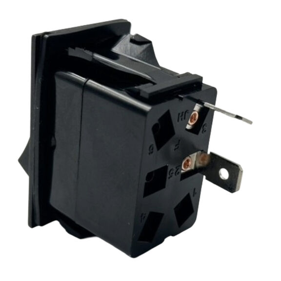 Rocker Switch, Off/(On), SPST image number 1