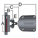 22mm Non-CB Battcar &mdash; 40 mm Receptacle image number 1