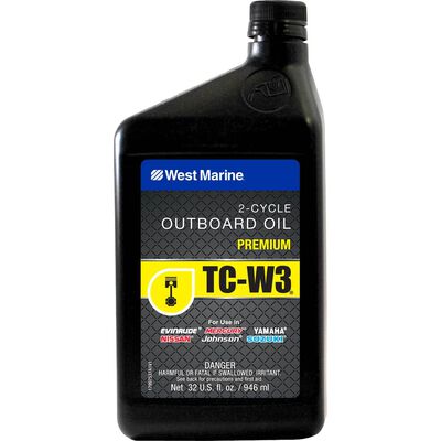 Premium 2-Cycle TC-W3 Outboard Oil, Quart