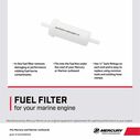 Mercury In-Line Fuel Filter 816296K03 for Select Mercury and Mariner 8-15hp FourStroke Outboards image number 1