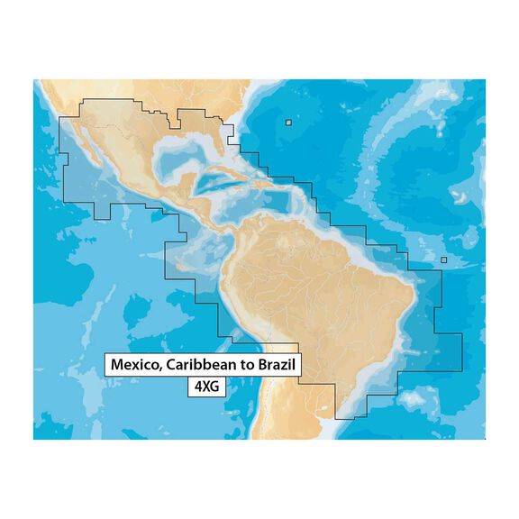 MSD/NAV+4XG Caribbean to Brazil Navionics+ Chart microSD Card image number 0
