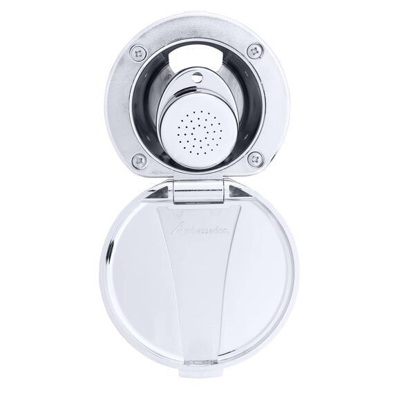 Recessed Shower Chrome Cup & Lid, Small Chrome Sprayer, 6' Black Rubber Hose image number 4