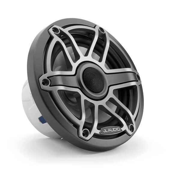 M6-650X-S-GmTi&nbsp;6.5" Marine Coaxial Speakers, Gunmetal and Titanium Sport Grilles image number 1