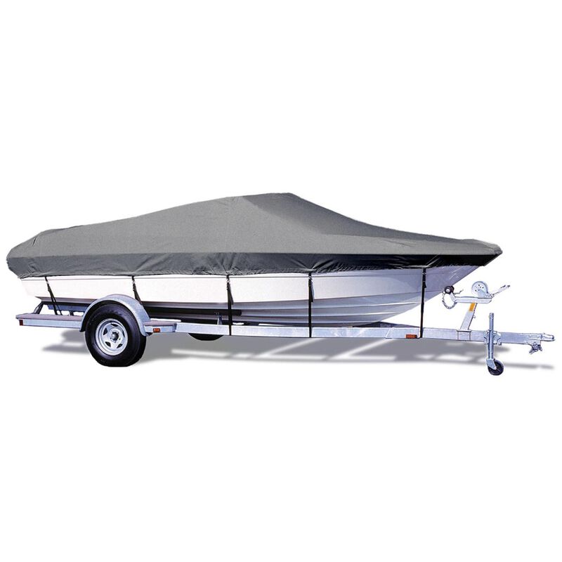 V-Hull Runabout Cover, OB, Gray, Hot Shot, 14'5"-15'4", 81" Beam image number 0