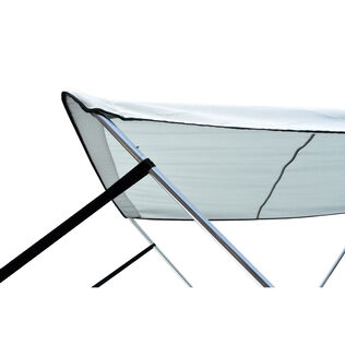 Collapsible/Removable 2-Bow Bimini Top, 47"-52" W x 42" H x 5'6" L