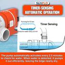 SEAFLO 24V 1100 GPH Time Sensing Automatic Low Profile Narrow Bilge Pump image number 4