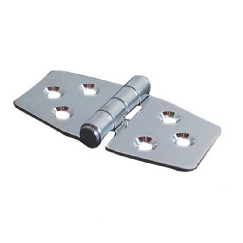 Squared Euro Strap Hinge with Three Screws, 3" x 1-1/2", Reverse Style image number null
