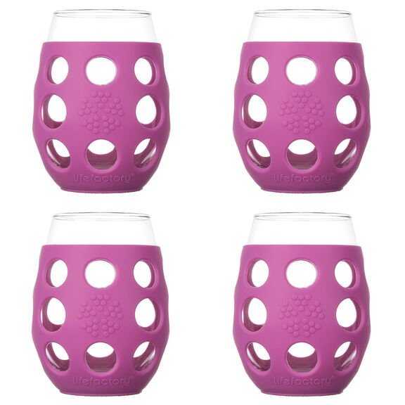LIFEFACTORY INC 11 oz. Wine Glasses Set of 4