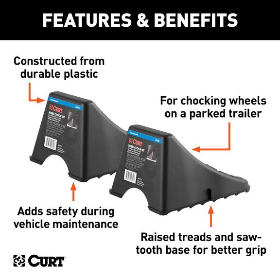 Wheel Chock Set (Up to 17" Wide Wheels) image number 2