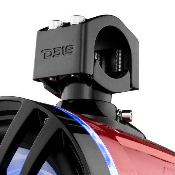 HYDRO 8" Marine Tower Speakers with Integrated RGB LED Lights, 375 Watts, Red image number 7