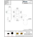 Recessed Shower Black Cup with Stainless Steel Lid w/Gasket, Small Black Sprayer, 6' Black Rubber Hose image number 3