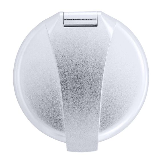 Recessed Shower Chrome Cup & Lid, Hammer-Head Arctic White Sprayer, 6' Stainless Steel Hose image number 7