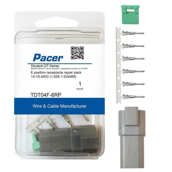 14-18 AWG DT Deutsch Receptacle Repair Kit, 6 Position image number 0