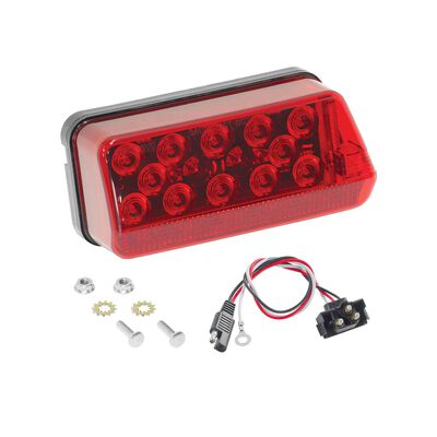 7-Function Waterproof Wrap-Around LED Taillights, Right/Curbside, for Trailers Over 80"