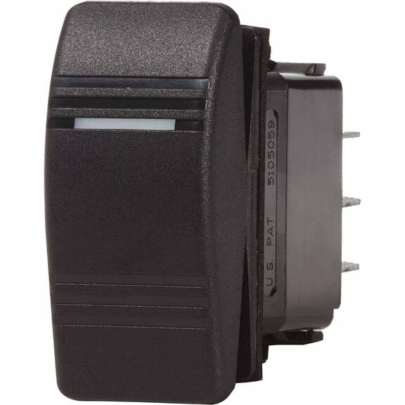 Contura Switch, SPST Pole/Throw, Black, ON-OFF Action image number 0