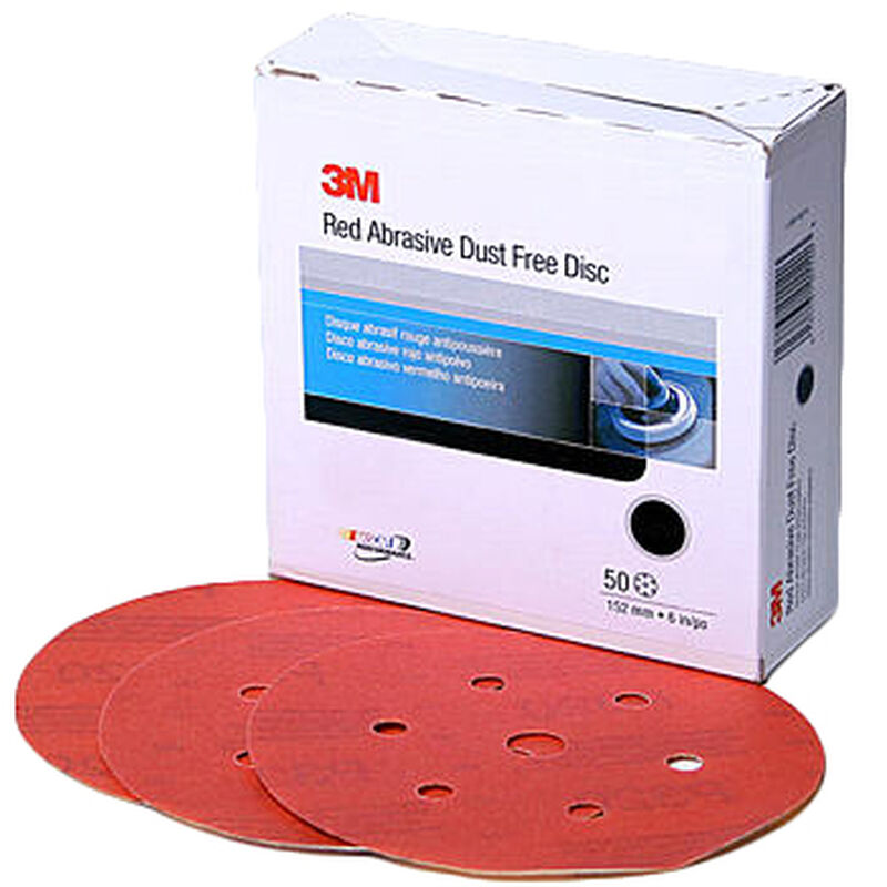 6" Red Abrasive Hookit™ Disc D/F, P800 (50) image number 0