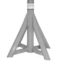 18" to 25" Galvanized Powerboat Stand, Base Only image number 0