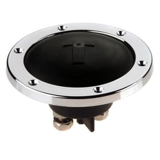 Imtra Windlass Foot Switch, Heavy-Duty Deck Switch, Chrome Bezel, 12/24V, 200A