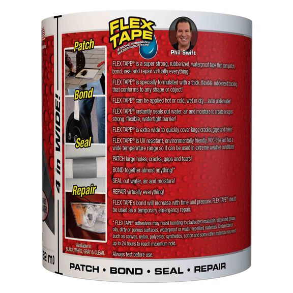 4" Flex Tape Marine, White image number 1