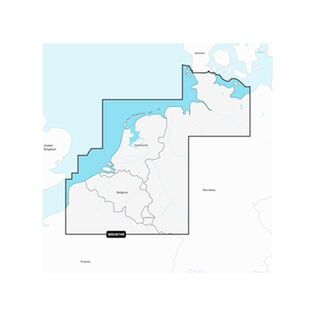 Navionics+ EU076R Benelux and Germany, West, Electronic Chart