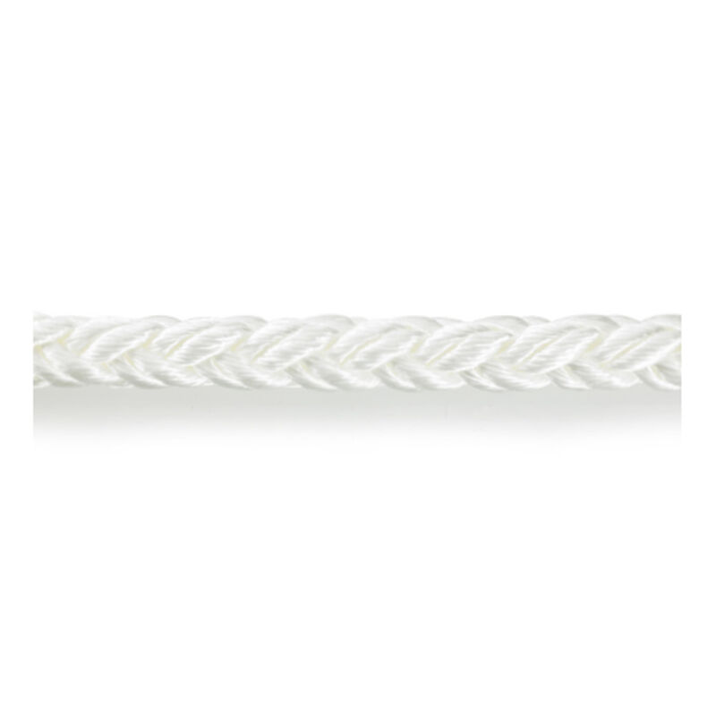 5/8" 8-Plait Nylon Line, White, Sold by Foot image number 0