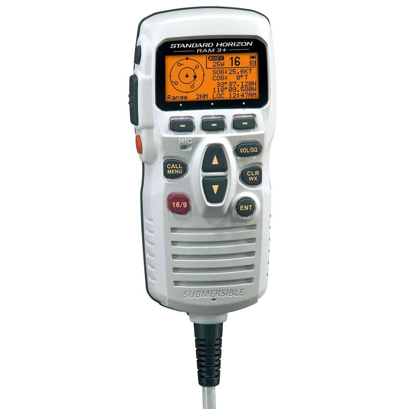 STANDARD HORIZON CMP31W Second Station Ram Microphone, White West Marine