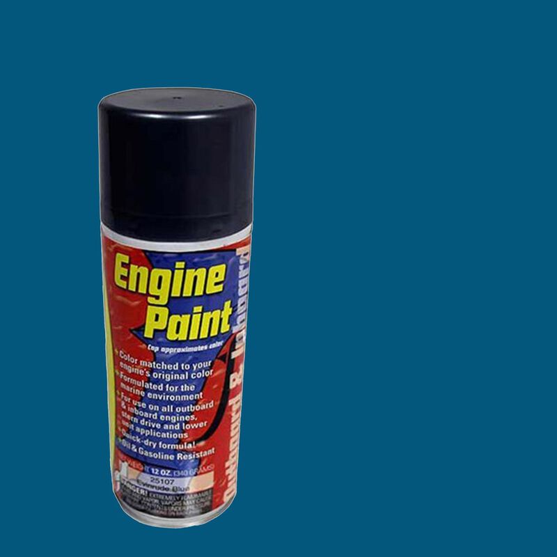 Engine Spray Paint - Johnson/Evinrude, Light Blue Metallic (1978-87) image number 0