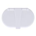 Trinidad Transom Shower Cold Only, Arctic White Cup & Lid, Hammer-Head Arctic White Sprayer, 10' White Rubber Hose, Chrome Trinidad Handle image number 8