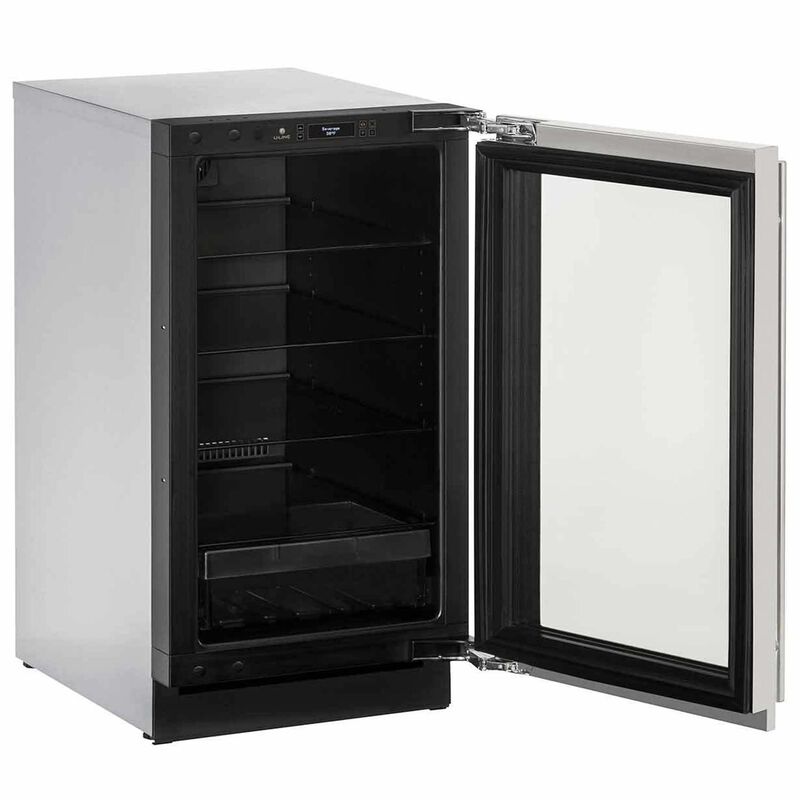 18" Stainless Glass Door Refrigerator image number 2