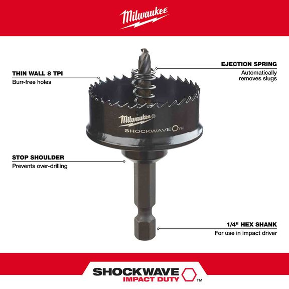 1-1/4" SHOCKWAVE&trade; Impact Hole Saw image number 1