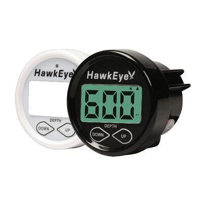Hawkeye DepthTrax 2B Digital Depth Sounder, Transom-mount/In-hull Transducer