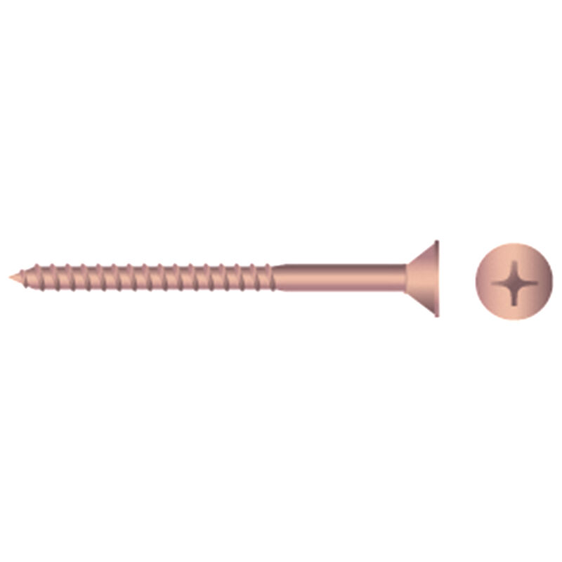 Silicon Bronze Frearson Flat-Head Wood Screws image number 0