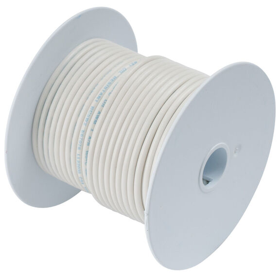16 AWG Primary Wire, 25' Spool, White image number 0