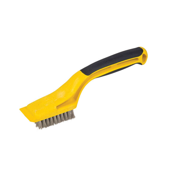 Wire Brush Stainless Steel Wide Mini Overmold Handle image number 0
