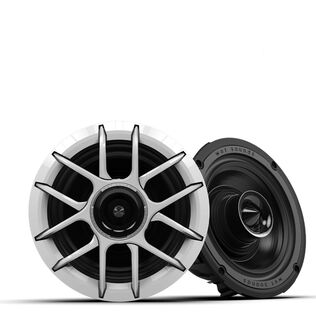Wet Sounds ZERO 6 XZ-W  6.5-Inch High Output Component Style Coaxial Speakers with Horn-Loaded Tweeter in White