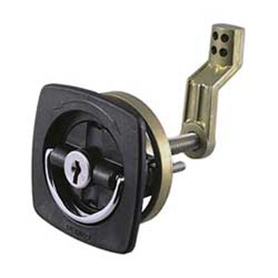 Flush Lock - Chrome/Black with Offset Cam Bar