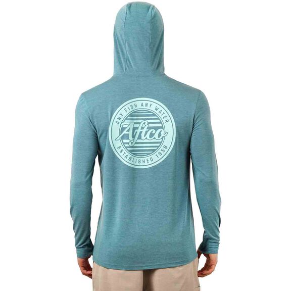 Men's Ocean Bound UPF Solid Hooded Shirt image number 2