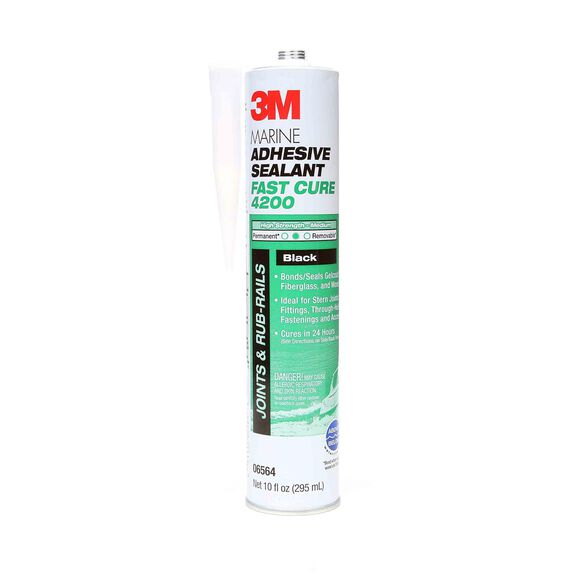 4200 Fast Cure Polyurethane/Adhesive Sealant, Black image number 0