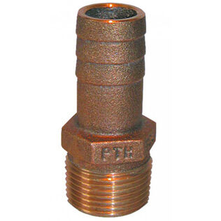 PTH, Straight Standard Flow Bronze Fitting, 1 1/4" Pipe x 1 1/4" NPT