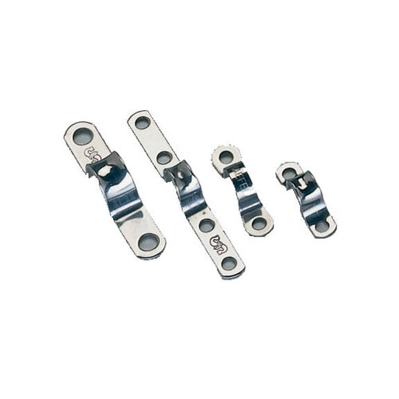1-3/4"L x 5/16"W Eye Strap, 1/2" Fairlead Width, 1-5/16" Hole Centers, Two #10 RHMS Fasteners image number 0