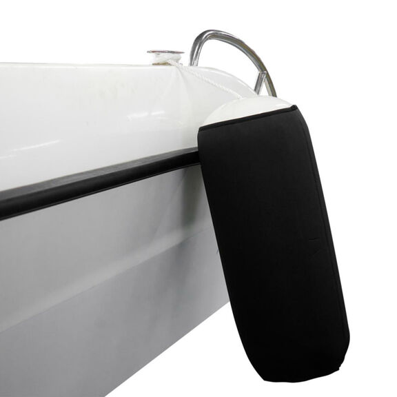 6" x 15" Center Hole Neoprene Fender Cover, Black image number 5