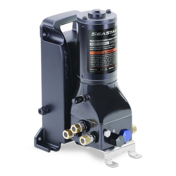 SeaStar PA1200-3 Power Assist Hydraulic Steering Pump, 15' Harness image number 0