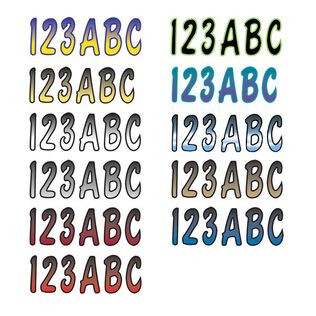 Jawbone Boat Letter & Number Kit - White (1 each) Delivery or Pickup