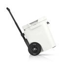 45 Quart Ultra-Tough Wheeled Hard-Sided Ice Chest Cooler, Fits 60 Cans, White image number 1